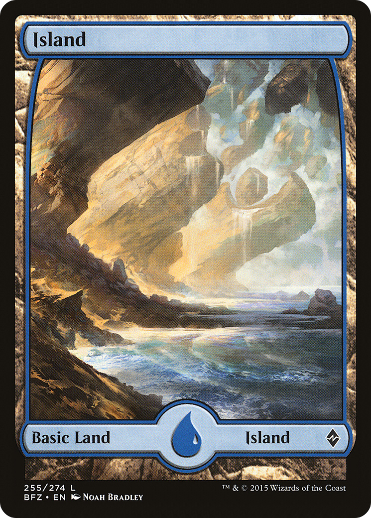 Island (255) - Full Art (BFZ-255)  - Battle for Zendikar