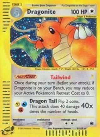Dragonite (9) 009  - Holofoil Expedition - Holo Rare