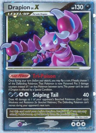 Drapion LV.X 123  - Holofoil Platinum - Ultra Rare