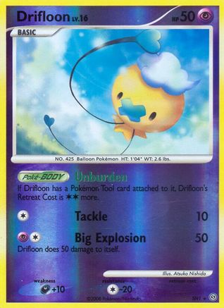Drifloon (Shiny) SH1  - Reverse Holofoil Stormfront - Shiny Holo Rare
