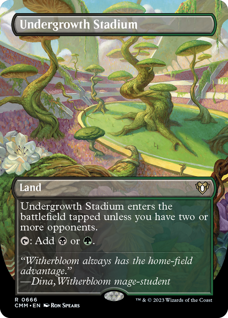Undergrowth Stadium (Borderless) (CMM-666)  - Commander Masters