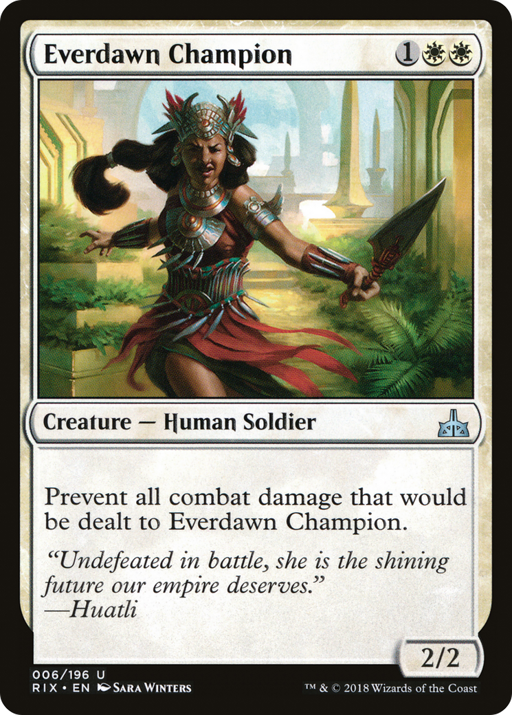 Everdawn Champion (RIX-006)  Foil - Rivals of Ixalan