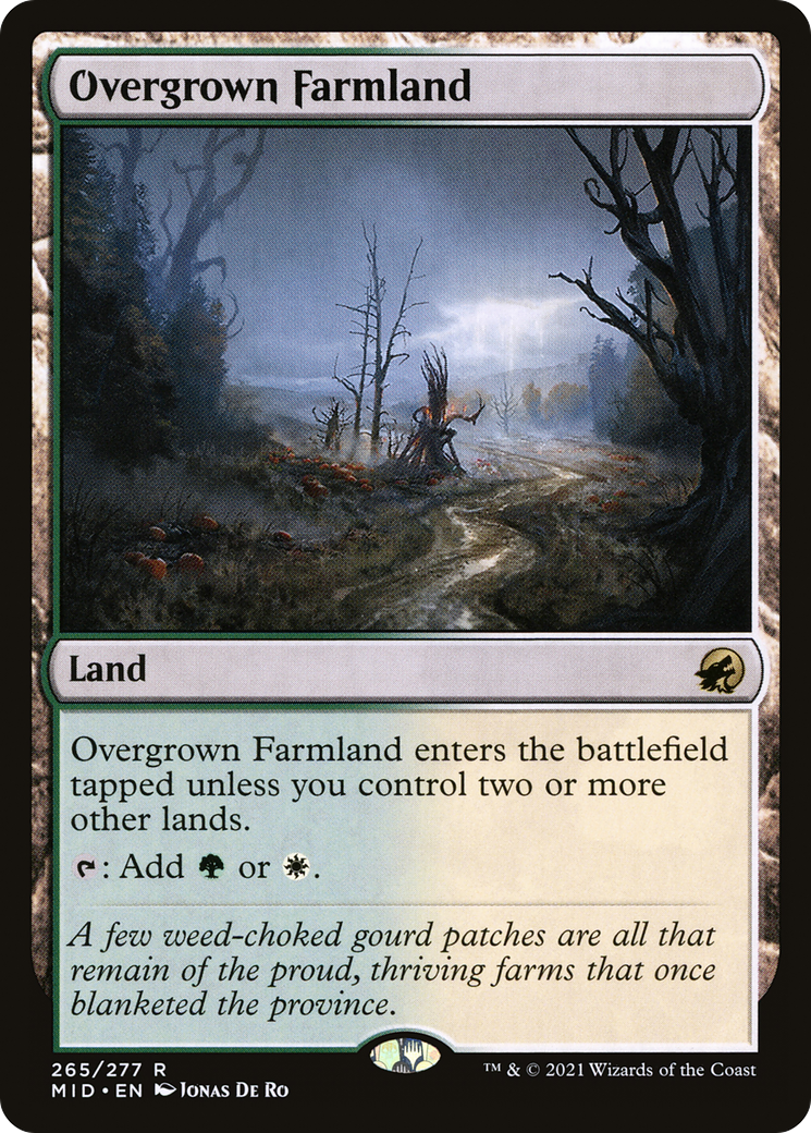 Overgrown Farmland (MID-265)  Foil - Innistrad: Midnight Hunt