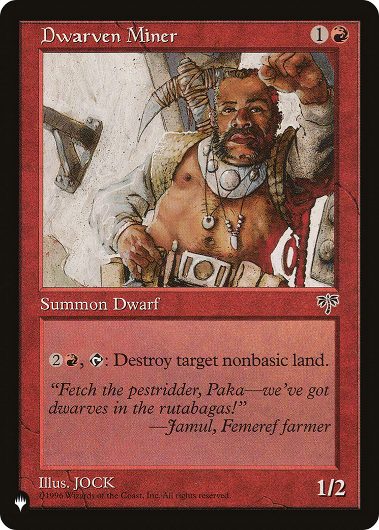 Dwarven Miner (LIST-MIR-169)  - The List