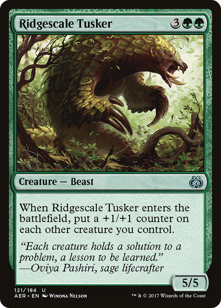 Ridgescale Tusker (AER-121)  Foil - Aether Revolt