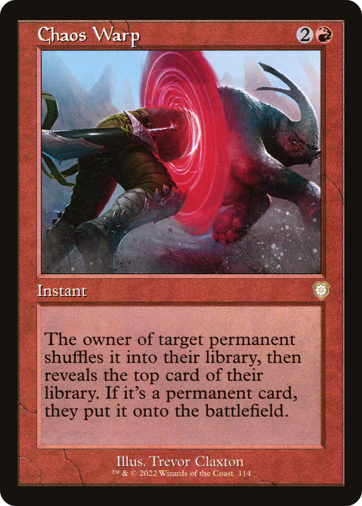 Chaos Warp (Retro Frame) (BRC-114)  - The Brothers' War Commander