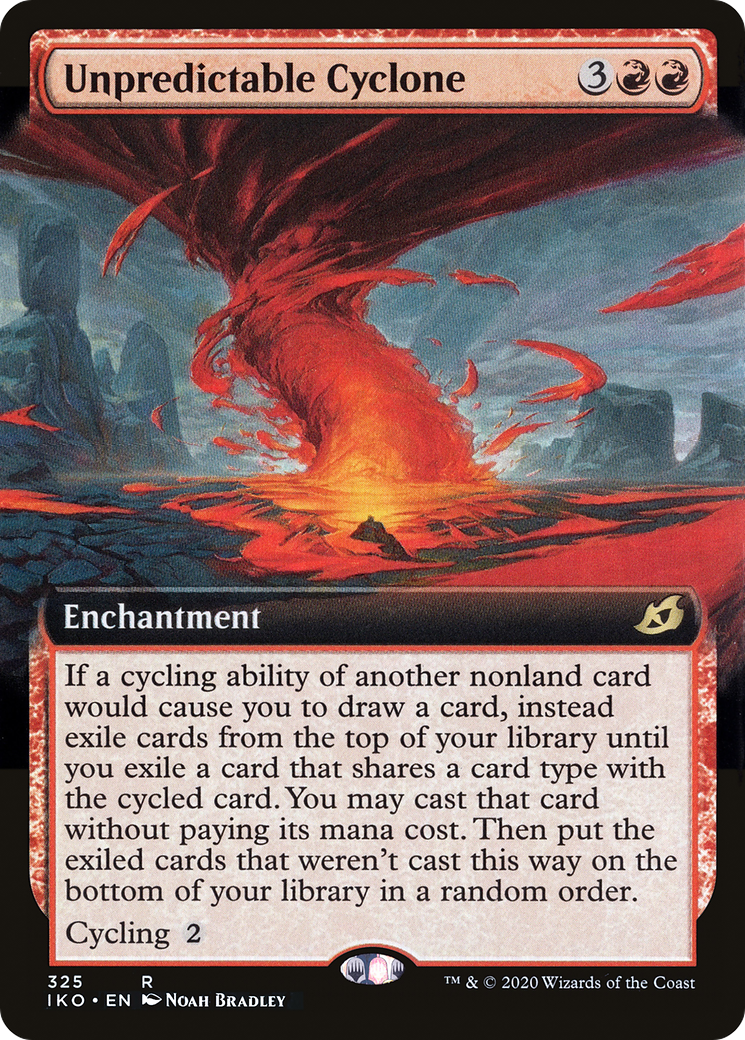 Unpredictable Cyclone (Extended Art) (IKO-325) - Ikoria: Lair of Behemoths: (Extended Art) Foil