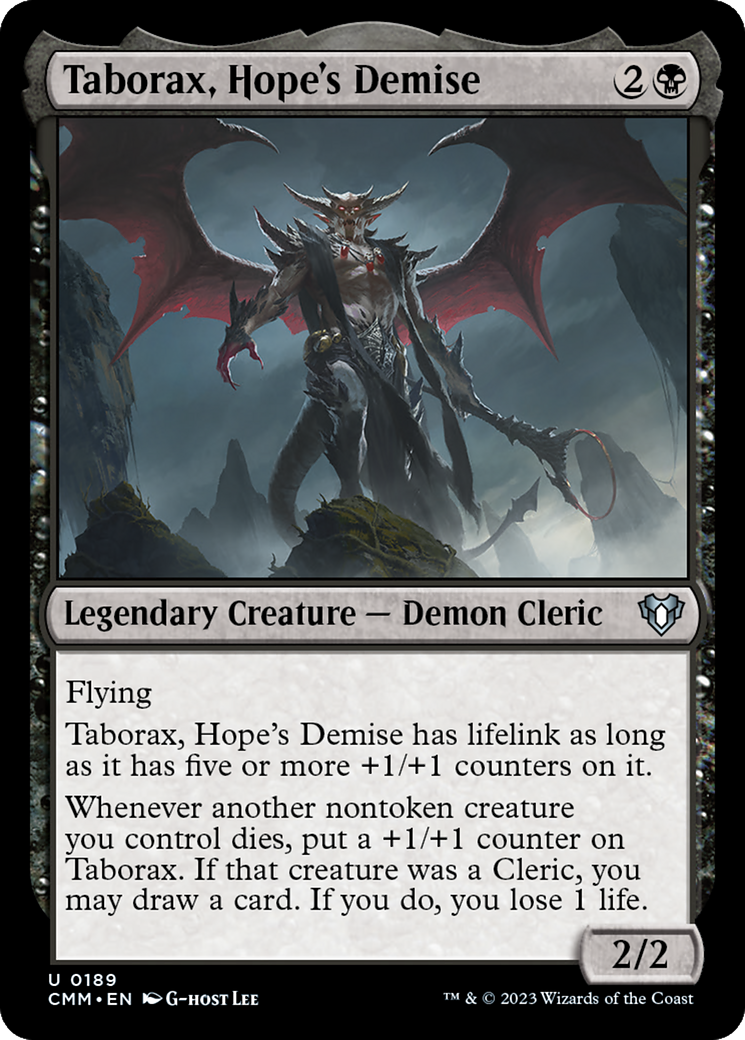 Taborax, Hope's Demise (CMM-189)  Foil - Commander Masters