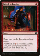 Faithless Looting (DMC-122)  - Dominaria United Commander