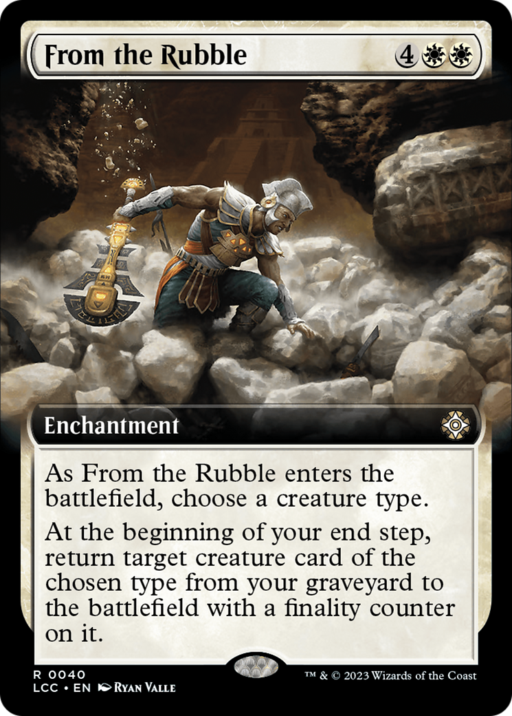 From the Rubble (Extended Art) (LCC-040)  - The Lost Caverns of Ixalan Commander: (Extended Art)