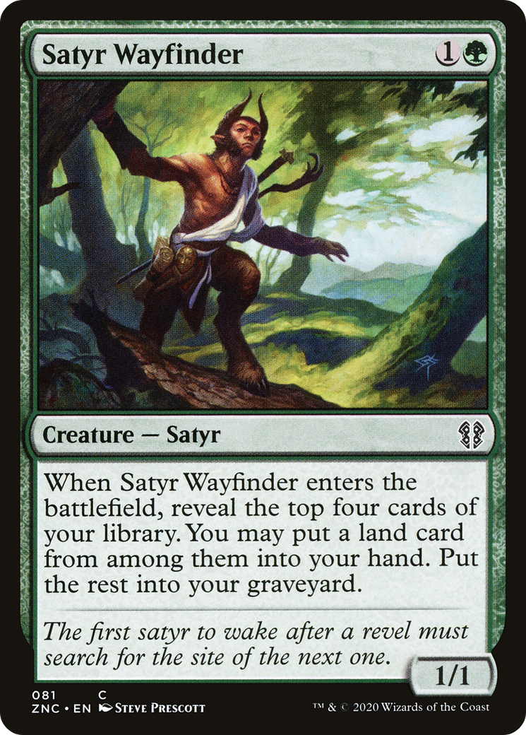 Satyr Wayfinder (ZNC-081)  - Zendikar Rising Commander