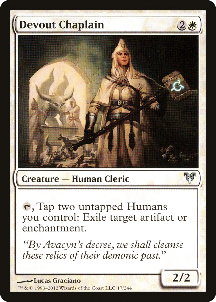 Devout Chaplain (AVR-017)  - Avacyn Restored