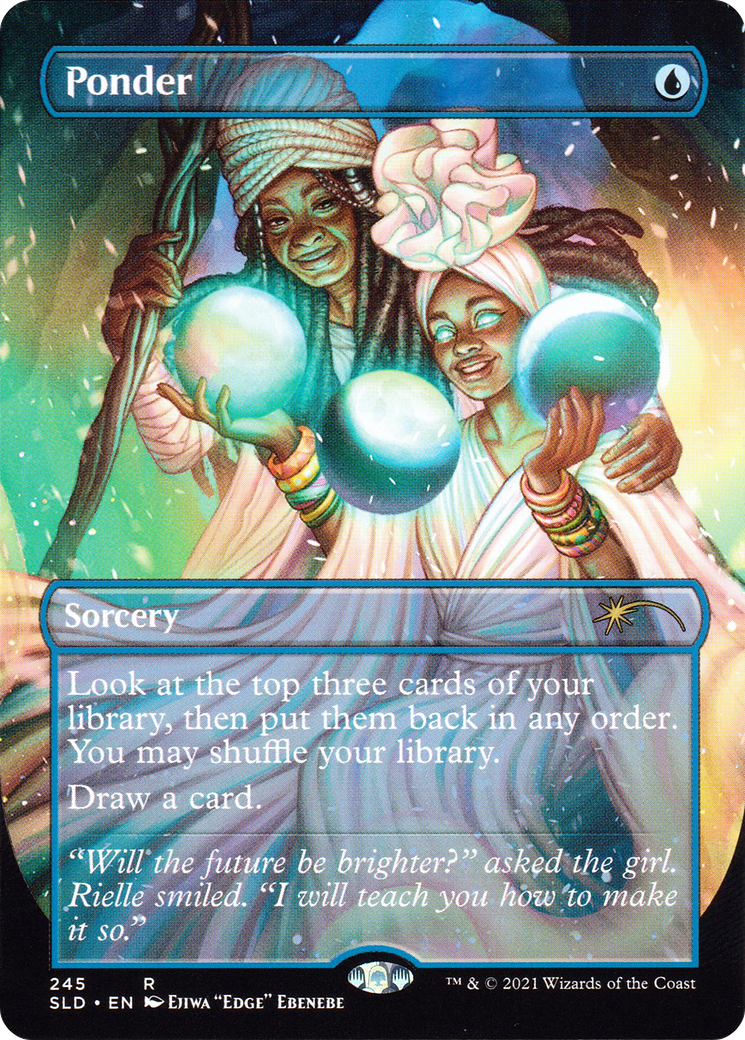 Ponder (SLD-245)  Foil - Secret Lair Drop (Borderless)