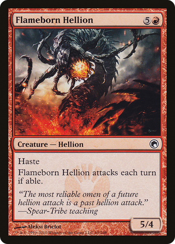 Flameborn Hellion (SOM-089)  Foil - Scars of Mirrodin