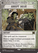 Abrupt Decay (OTP-034)  - Breaking News: (Showcase) (Borderless)