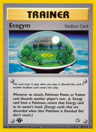 Ecogym 084/111  - 1st Edition Neo Genesis - Rare