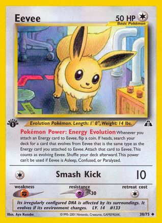 Eevee 038/75  - Unlimited Neo Discovery - Uncommon