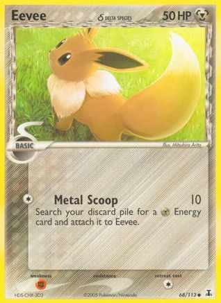 Eevee 068/113  - Reverse Holofoil Delta Species - Common