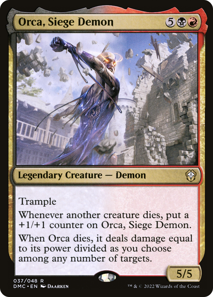 Orca, Siege Demon (DMC-037)  - Dominaria United Commander
