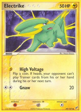 Electrike 059/107  - Reverse Holofoil Deoxys - Common
