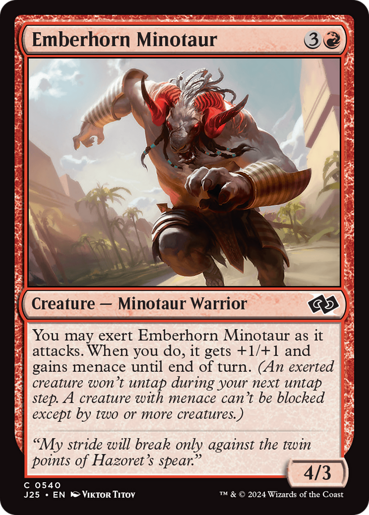 Emberhorn Minotaur (J25-540)  - Foundations Jumpstart