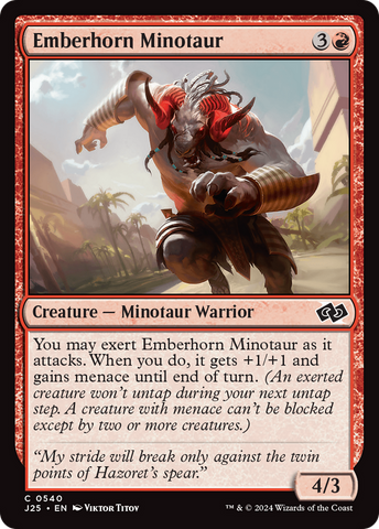 Emberhorn Minotaur (J25-540)  - Foundations Jumpstart