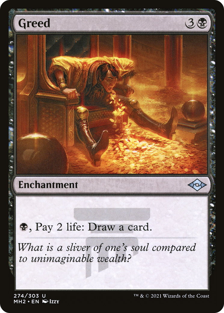 Greed (MH2-274)  Foil - Modern Horizons 2