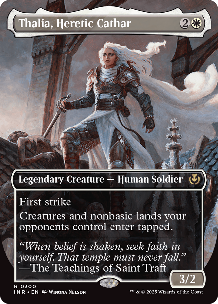 Thalia, Heretic Cathar (Borderless) (INR-300)  - Innistrad Remastered