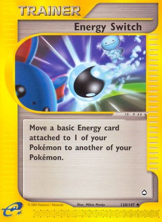 Energy Switch 120  - Reverse Holofoil Aquapolis - Uncommon