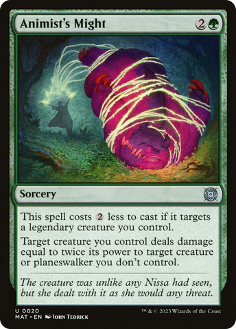 Animist's Might (MAT-020)  - March of the Machine: The Aftermath