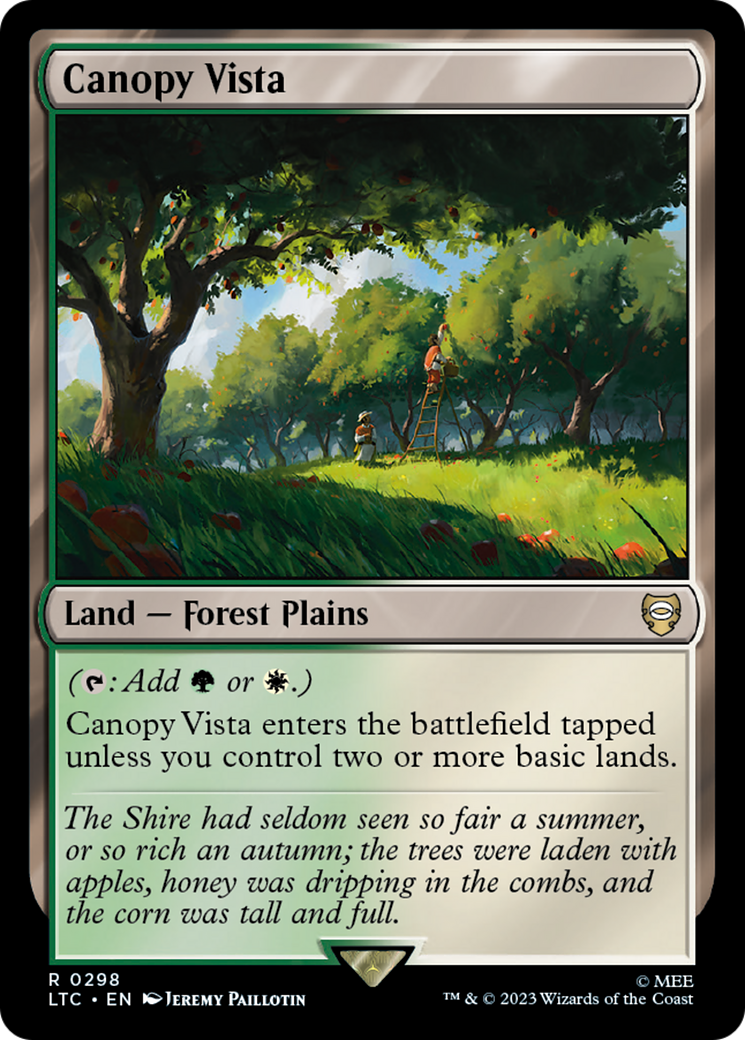 Canopy Vista (LTC-298)  - Tales of Middle-earth Commander