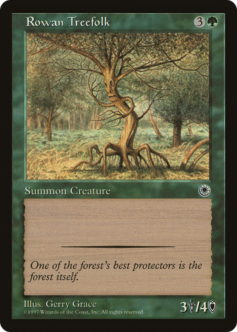 Rowan Treefolk (POR-)  - Portal