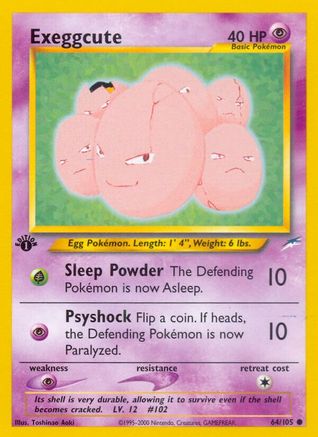 Exeggcute 064/105  - Unlimited Neo Destiny - Common