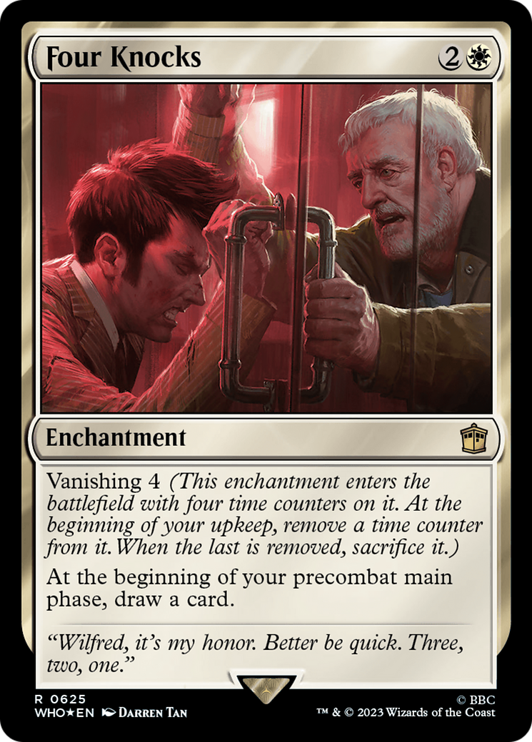Four Knocks (Surge Foil) (WHO-625)  Foil - Doctor Who