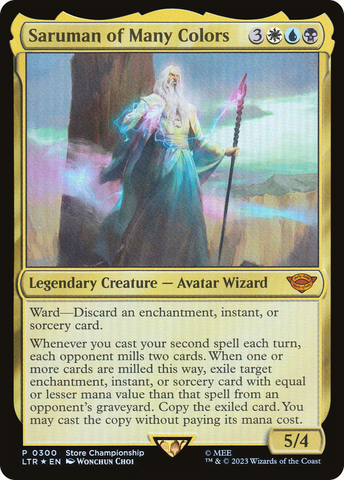 Saruman of Many Colors (GAME-300)  Foil - Game Day & Store Championship Promos