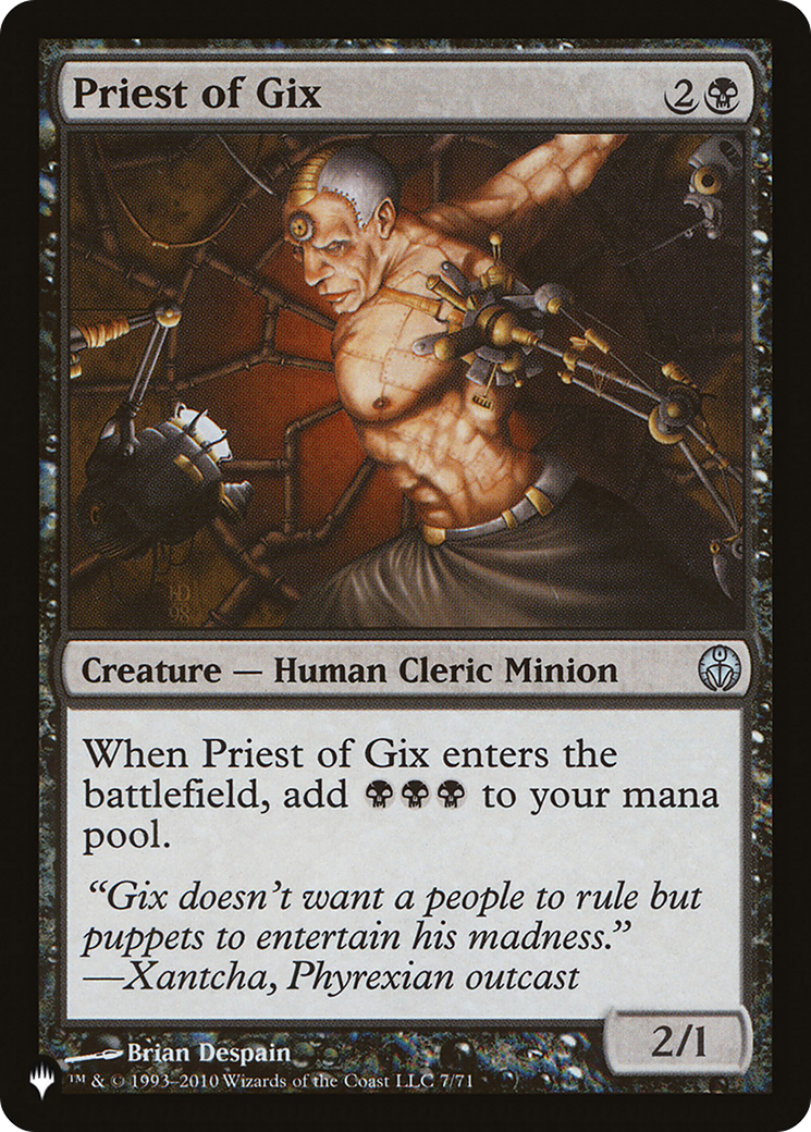 Priest of Gix (LIST-JUL-71)  - The List