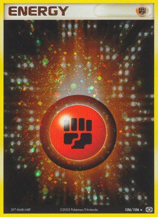 Fighting Energy 106/106  Emerald - Holo Rare