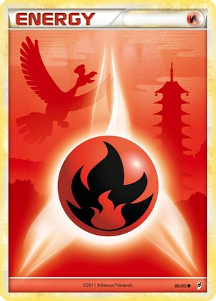 Fire Energy 089  - Holofoil Call of Legends - Common