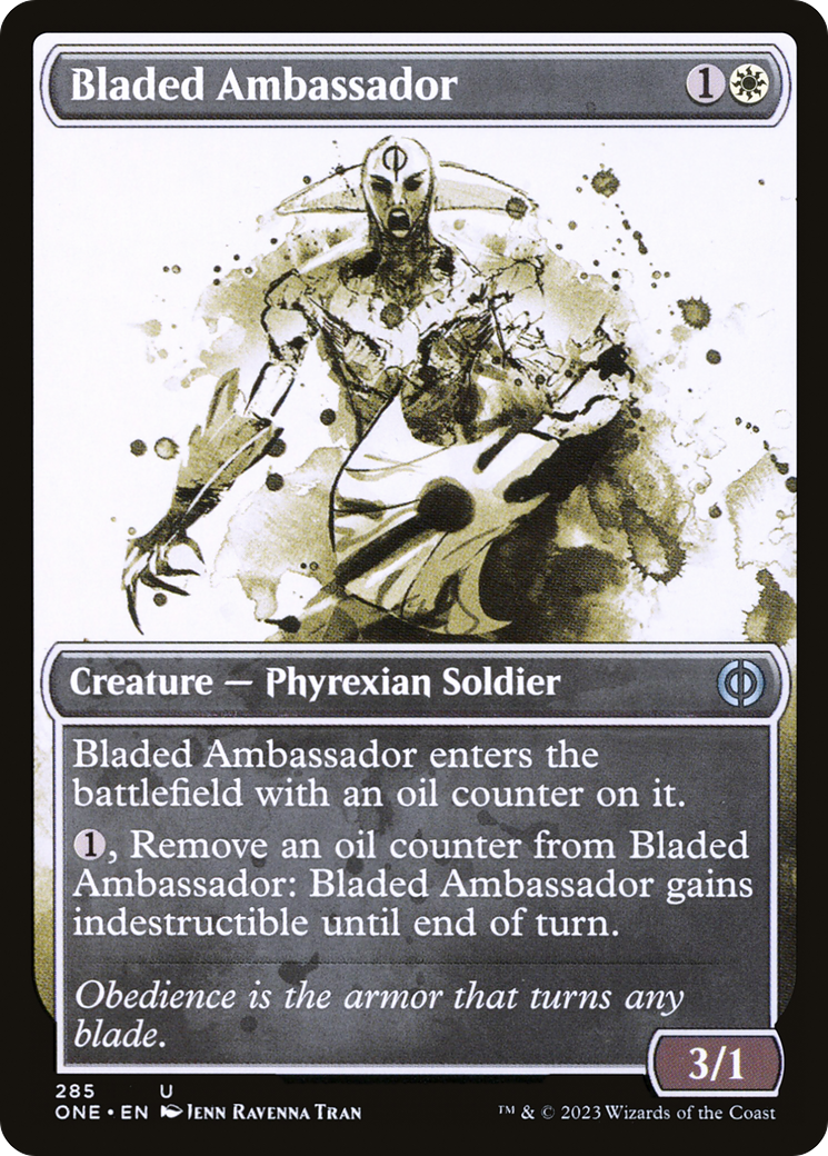 Bladed Ambassador (Showcase) (ONE-285)  Foil - Phyrexia: All Will Be One: (Showcase)