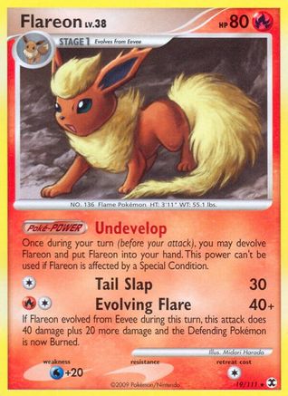 Flareon 019/111  - Reverse Holofoil Rising Rivals - Rare