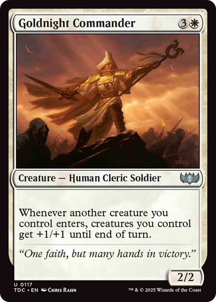 Goldnight Commander (TDC-117)  - Commander: Tarkir: Dragonstorm