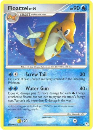 Floatzel 026  Diamond and Pearl - Rare