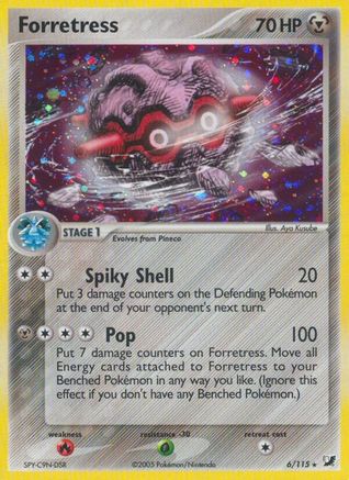 Forretress 006  - Holofoil Unseen Forces - Holo Rare