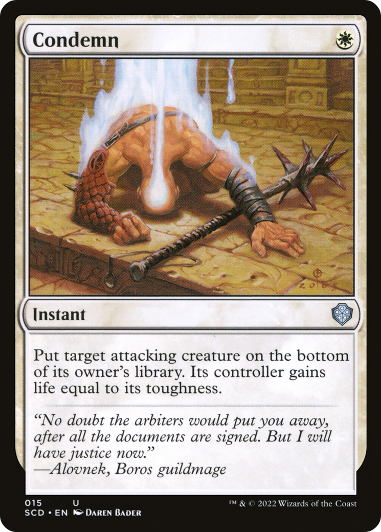 Condemn (SCD-015)  - Starter Commander Decks