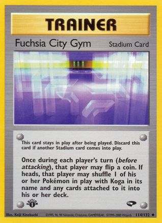 Fuchsia City Gym 114/132  - 1st Edition Gym Challenge - Uncommon
