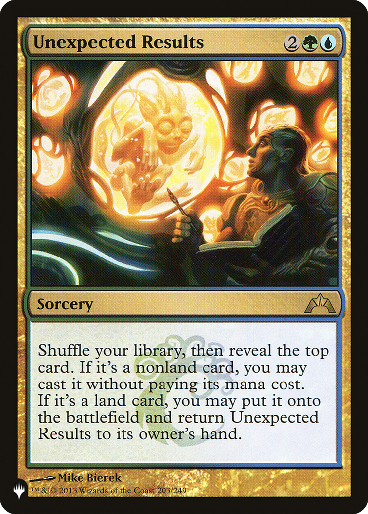 Unexpected Results (LIST-GTC-203)  - The List