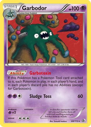 Garbodor 068/113  - Holofoil Legendary Treasures - Holo Rare
