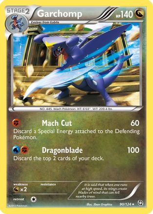 Garchomp (90) 090  - Holofoil Dragons Exalted - Holo Rare