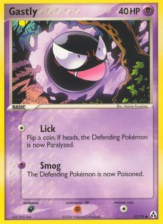 Gastly 052/92  Legend Maker - Common