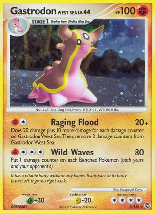 Gastrodon West Sea 009  - Holofoil Secret Wonders - Holo Rare
